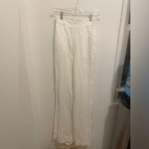 Favorite daughter high waisted white linen pants size XS
